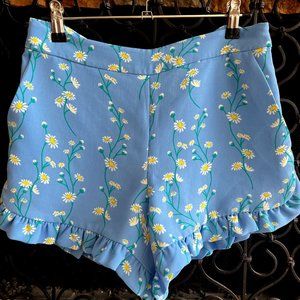EUC size 2 Draper James blue floral shorts